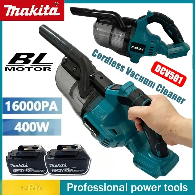 

Беспроводной электрический пылесос Makita для аккумуляторов 18В, портативный, для дома, промышленности и строительства, с LED-подсветкой