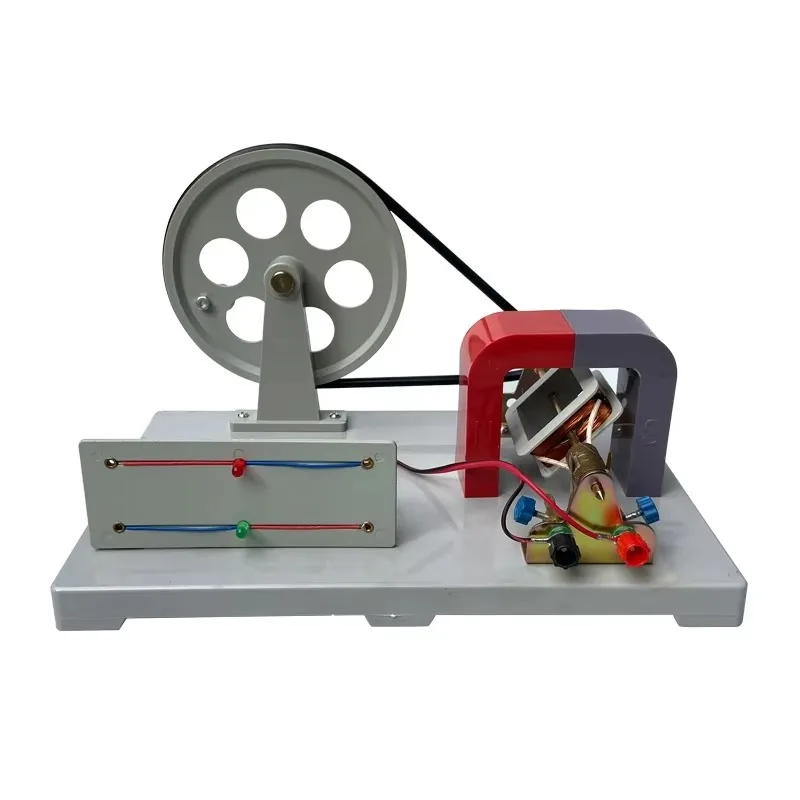 

Small old hand generator physical Faraday DIY manual AC/DC experimental equipment electromagnetic instrument