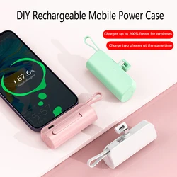 DIY Portable Mobile Power Bank Case Kit Type-C Solderless For 18650 /21700 Battery Charger Box Support Two Smart Phones