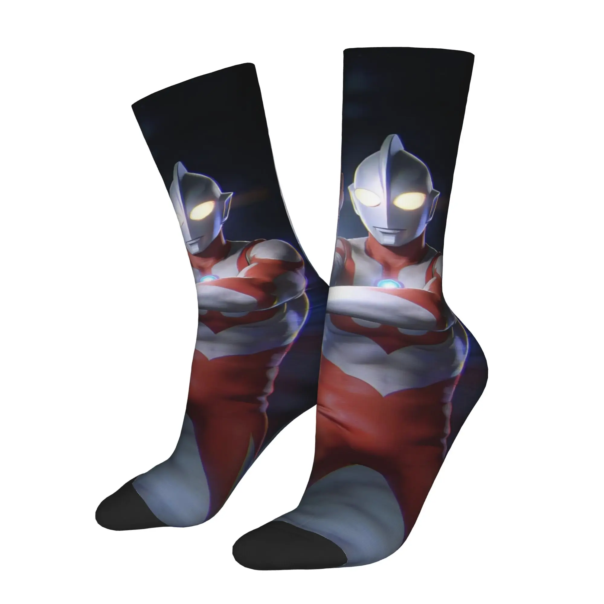 

Funny Sock BANDAI Ultraman 27 Vintage Quality Pattern Printed Men Socks Casual Men's Socks