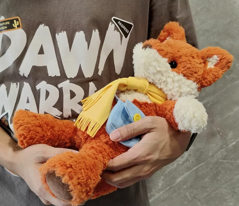 RECUR 오렌지 폭스 히팅 아로마테라피 플러시 토이, 진정 효과가 있는 인형, 커플데이 기념일, 어린이 생일 선물