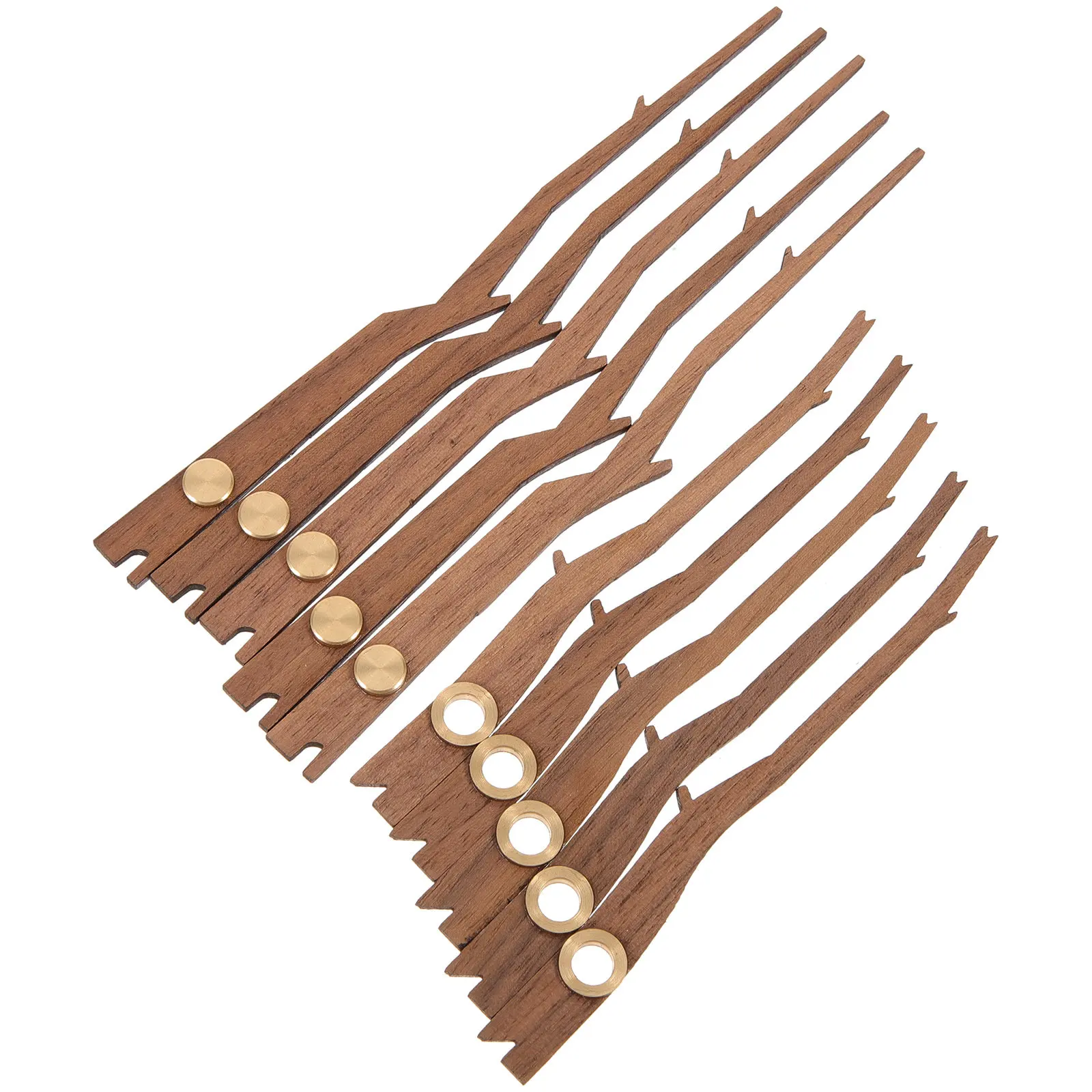 5Sets Wooden Clock Replacement Pointers for Wall Clocks Clock Making Kit Accessories Wall Clocks Hands