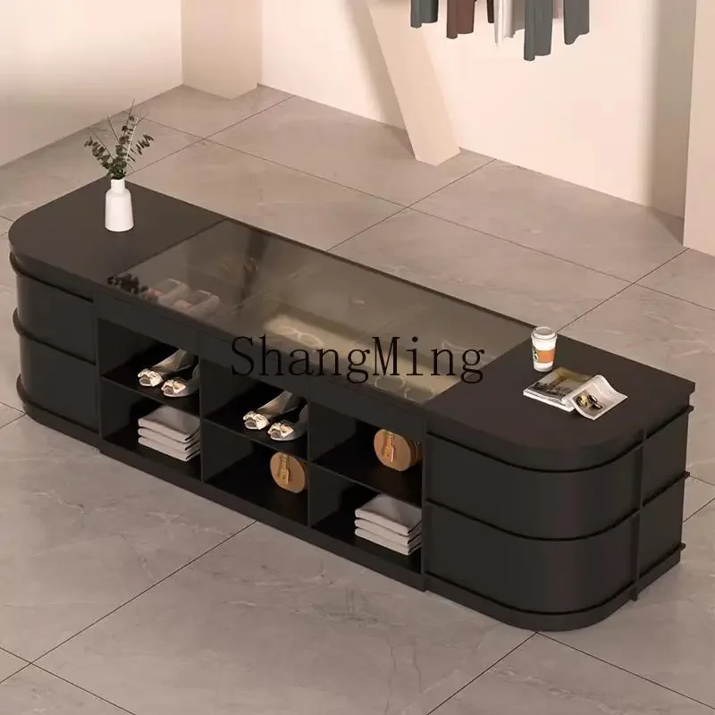 ZYY Commercial Cashier Reception Desk Clothing Store Counter Table Store Display Nakajima Water Station