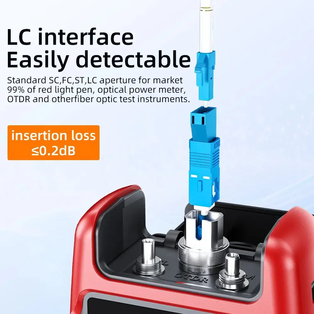 SUMMITEK SC APC Male to LC UPC Female Fiber Optic Adapter Fiber Connector Singlemode Suitable for Fiber FTTH Cable Tester view 3