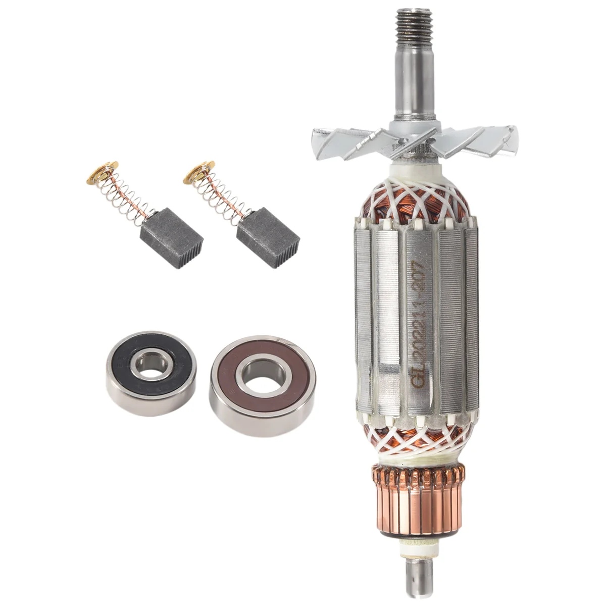 

ABRN Drive Shaft Electric Planer Armature Rotor,Anchor Stator Bearing Carbon Brush Parts for Makita N1900B 1900B