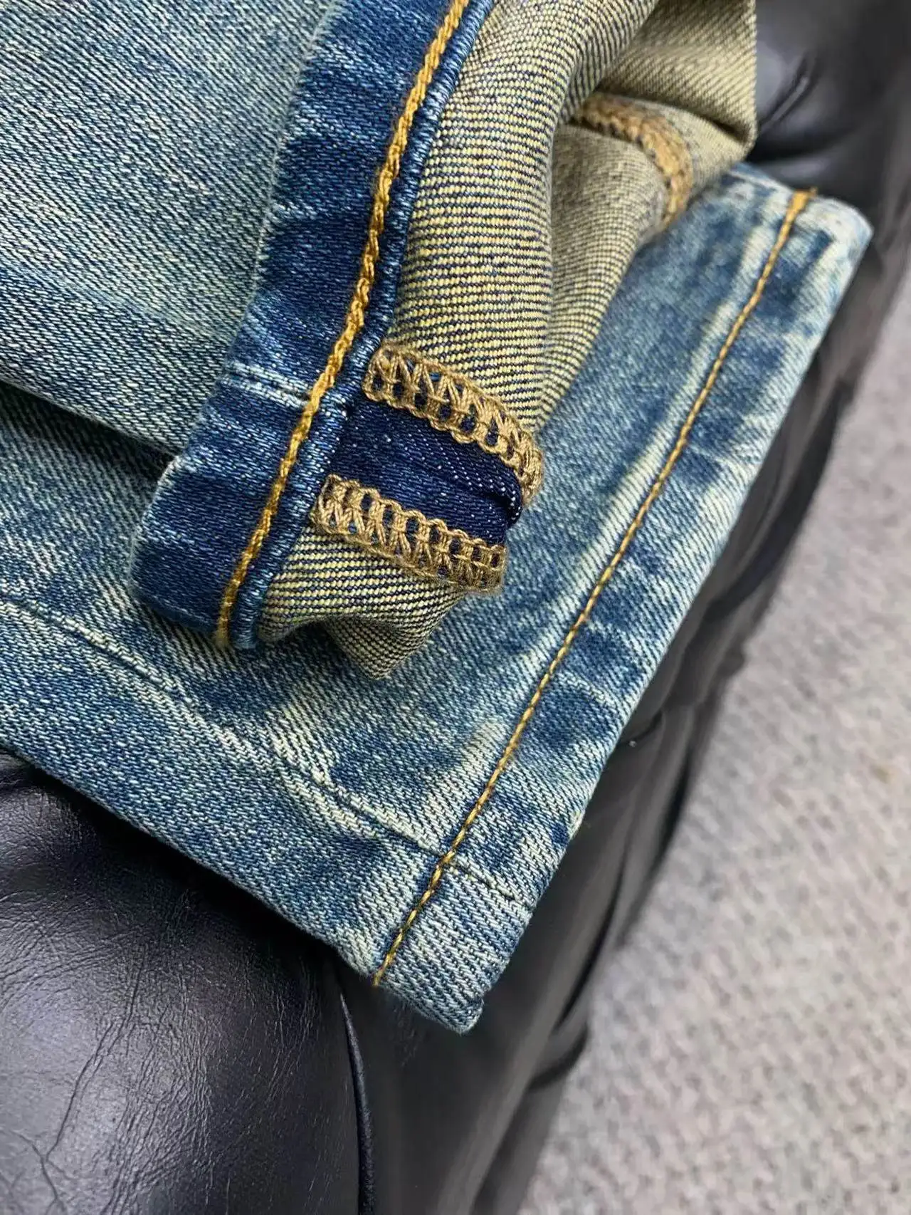 جينز كيتون للربيع والصيف الجديد للرجال بنمط المال القديم القديم والبسيط والمغسول #5