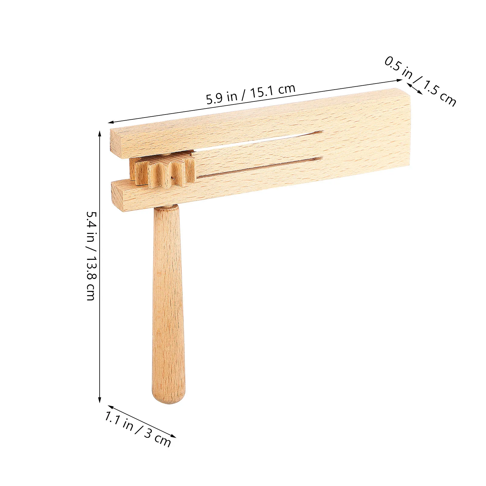 3Pcs Wooden Ratchet Sound Boards Handheld Rotating for Kids Develop Musical Talent and Hearing Growth