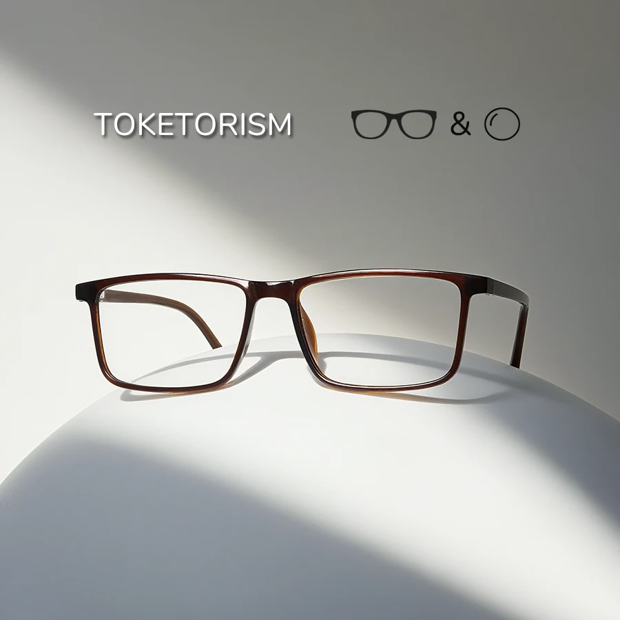 

Toketorism Rectangle Reading Glasses Fashion Women's Eyeglasses ±50-±400 Custom Prescription Eyewear