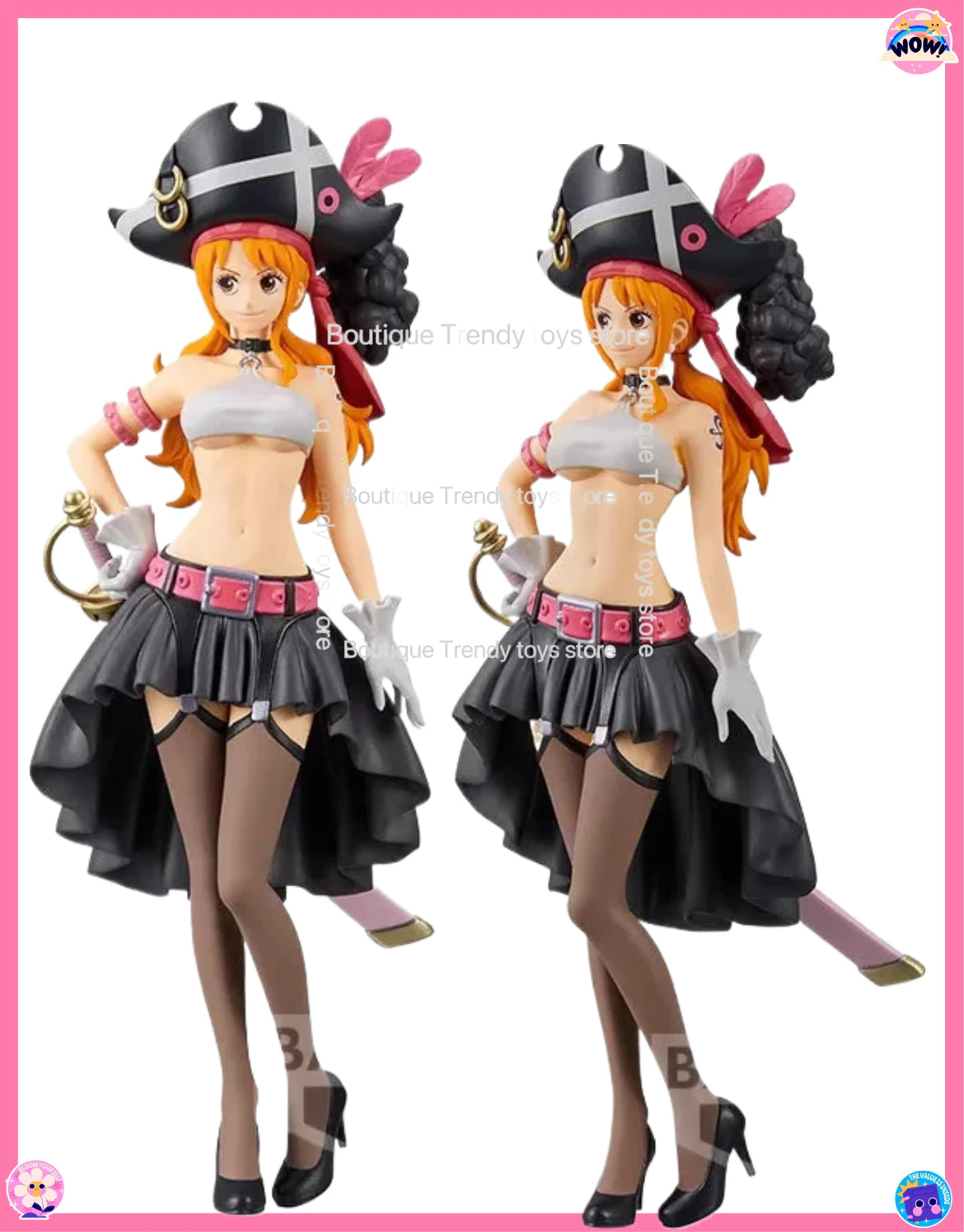 

Официальная аниме-фигурка Bandai Banpresto One Piece DXF Grand Line RED Theatrical Edition Нами, коллекционная модель из ПВХ