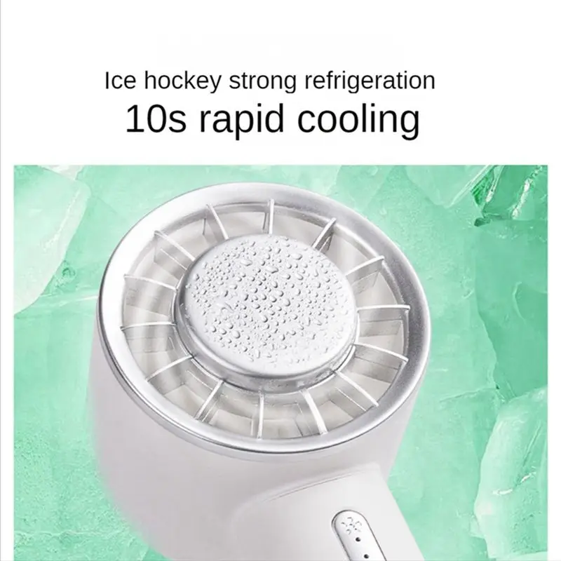 

HGHO Mini Handheld Fan Semiconductor Refrigeration 2200MAh Battery USB Rechargeable Hand Fan Cooling Air Cooler,Orange