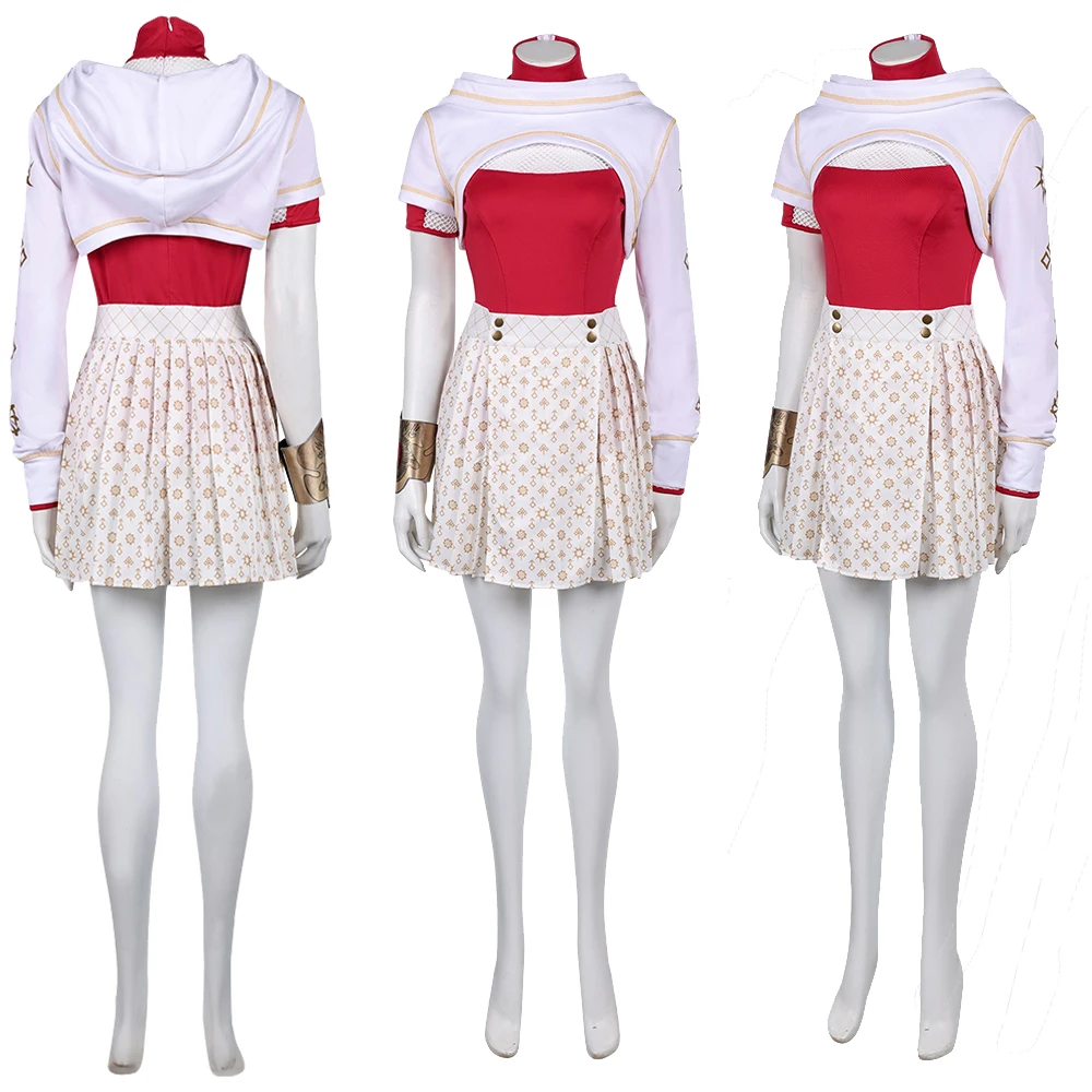 

Nova Cosplay Costume Top Skirt Set Roelplay Movie Zombies Women Female Halloween Carnival Party Suit Disguise Full Set Clothing