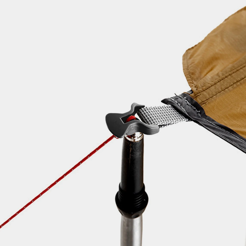

Plastic Tent Rope Buckles Windproof Cord Fastener Adjustable Tensioner Lightweight Durable Small Portable Fixing for Camping