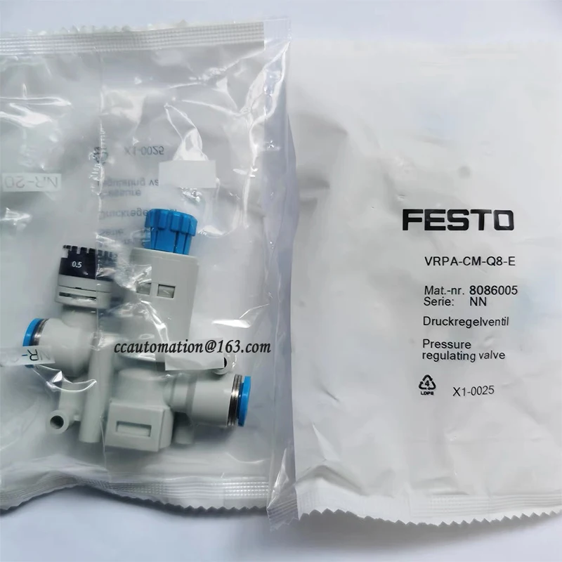 Original FESTO 8086009 VRPA-LM-R18-Q4 8086010 VRPA-LM-R18-Q6 8086011 VRPA-LM-R18-Q8 Pressure Relief Valve