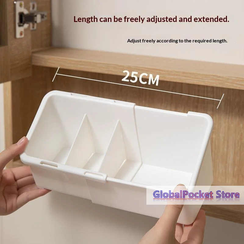 [TG823]Retractable Drawer Organizer With Expandable Design And Slots Perfect For Holding Cosmetics Stationery Small Items