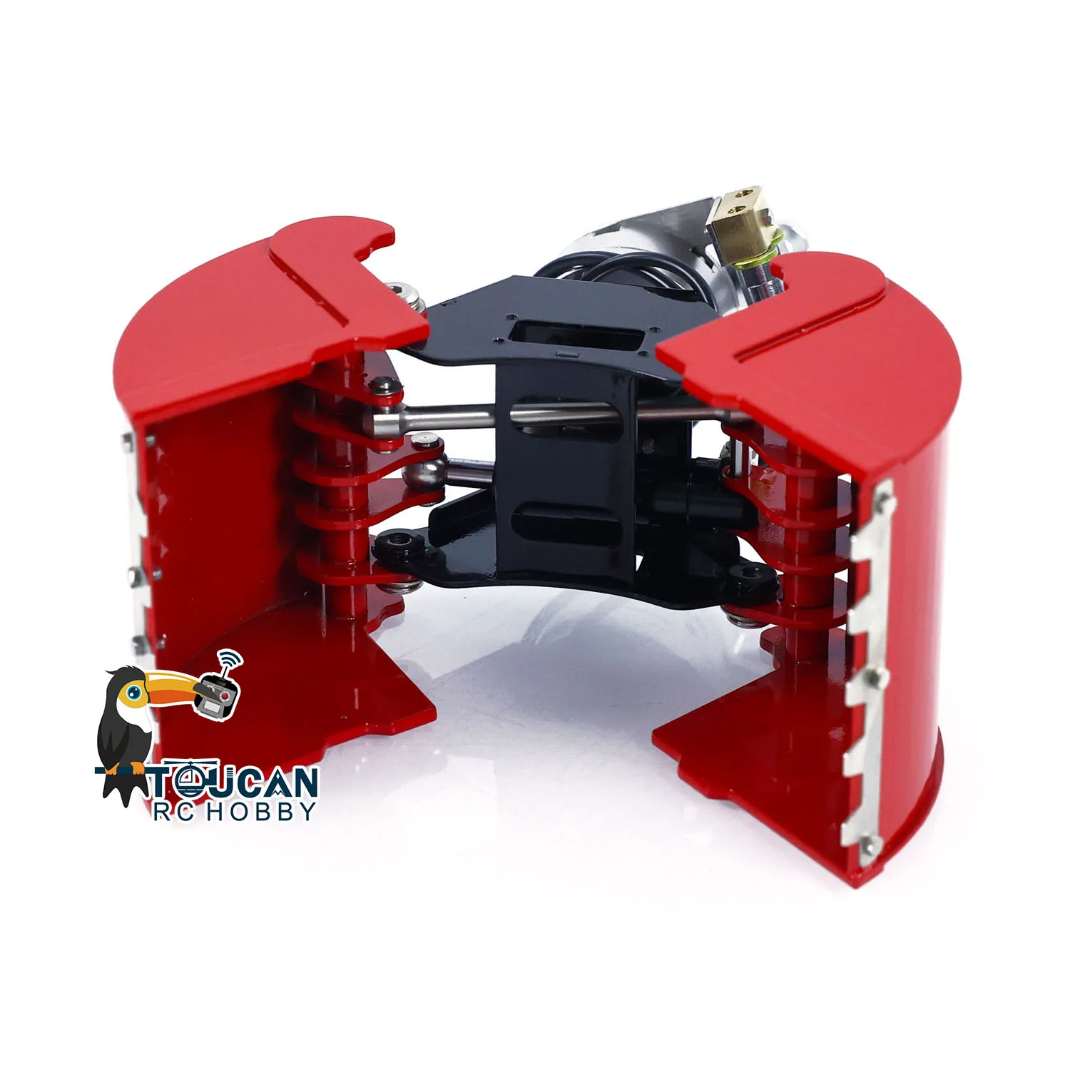 قطع غيار معدنية 1/14 دلو صدفي مطلي بمخلب هيدروليكي مجمع لشاحنة قلابة رافعة هيدروليكية RC شاحنة سيارات يتم التحكم فيها #5