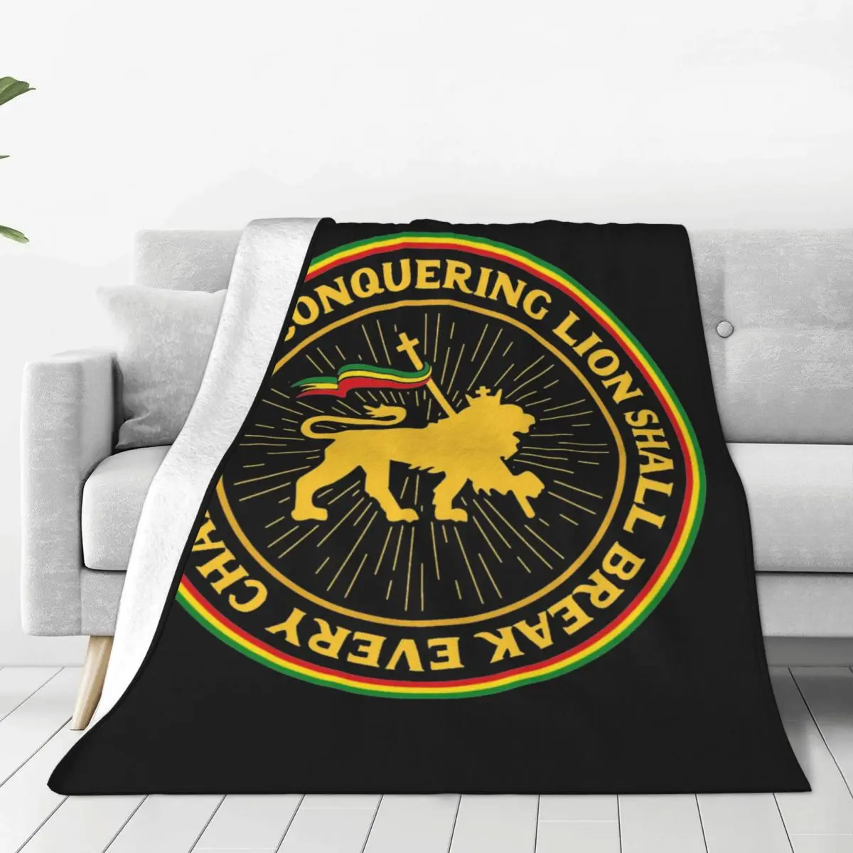 Multifunction Jamaica Lion Of Judah Rastafari Rasta Blanket Accessories Bed Decorative Rastafarianism Throws And Blankets