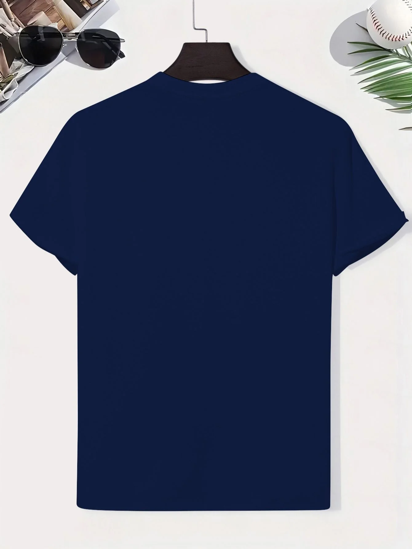 Three Cute Cats Stacked Graphic Print Men's Cotton T-Shirt Casual Summer Short Sleeve Tee