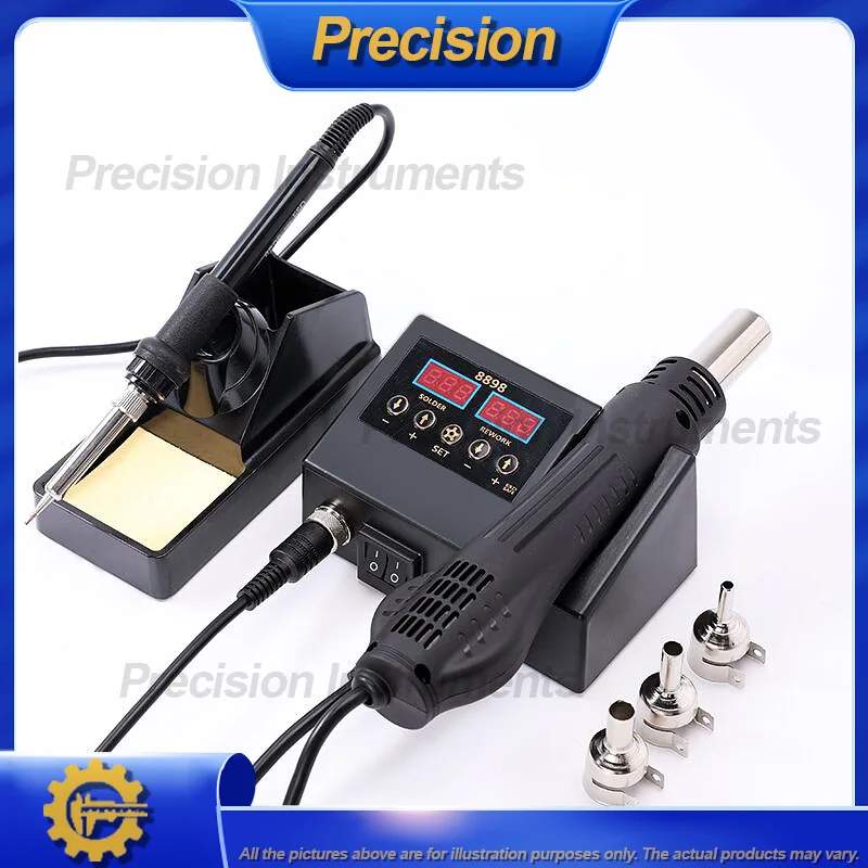 2026 شاشة ديجيتال مزدوجة التحكم في درجة الحرارة محطة سبيكة لحام 110 فولت 220 فولت مسدس هواء ساخن للحام وإزالة اللحام