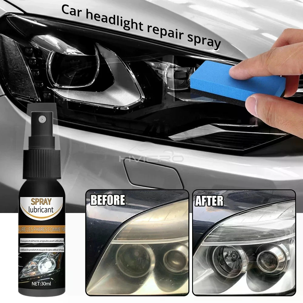 Car Headlight Polishing Agent Scratch Remover Repair Fluid  Maintenance Renewal Polish Clean Liquid Kit Auto Accessorie Cleaner