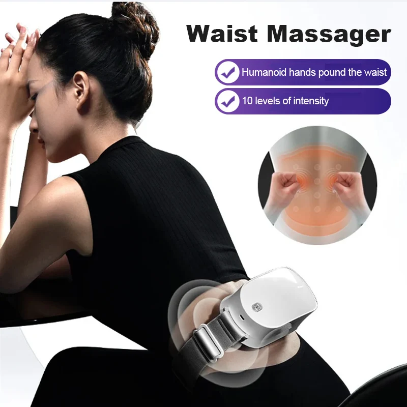 

Беспроводной портативный многофункциональный массажер премиум-класса для талии и спины, расслабляющий теплый массажер для ног для дома и офиса