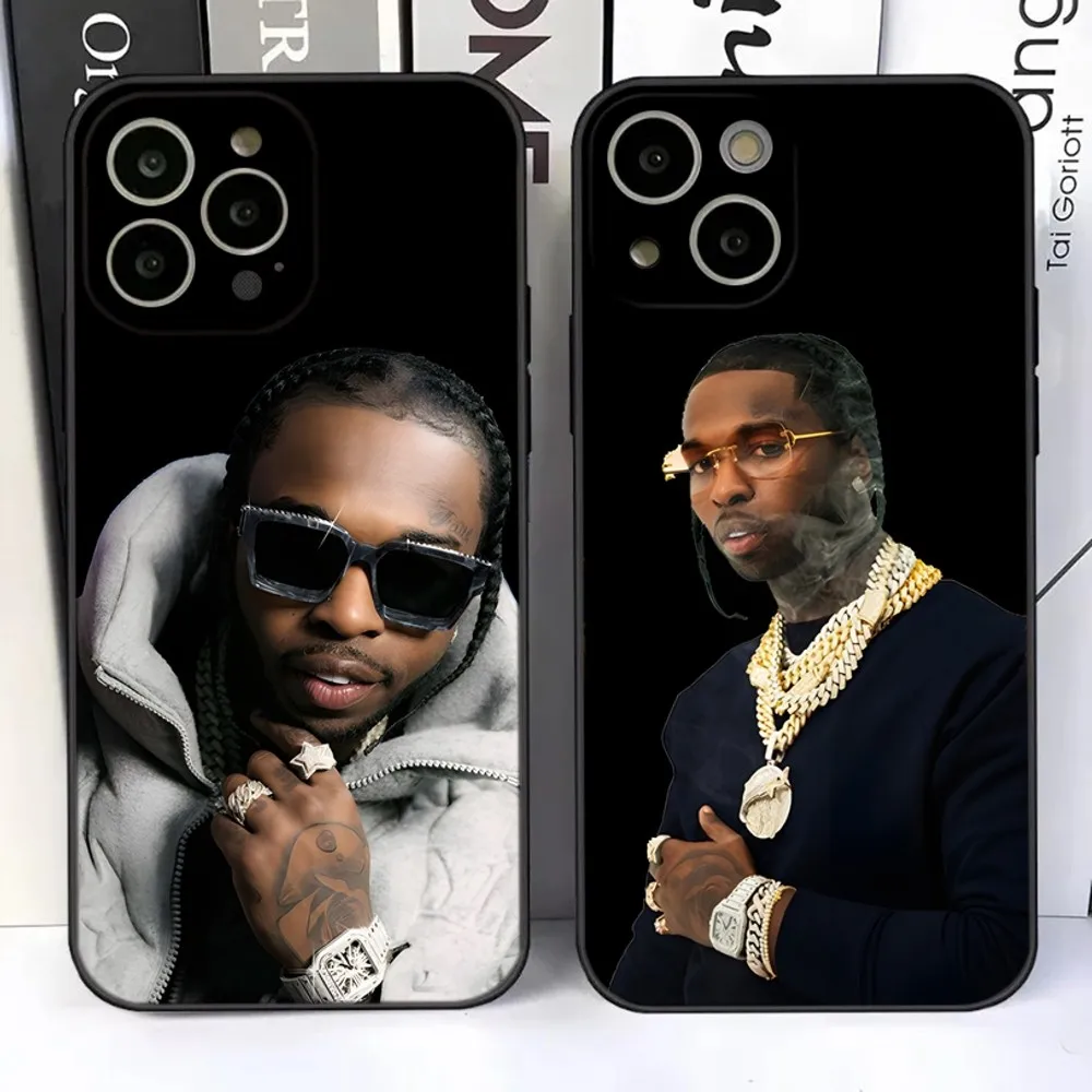 

Rapper P-Pop Smoke Phone Case For iPhone 15,14,13,12,11 Plus,Pro,Max,XR,XS,X,7,8 Plus,SE,Mini Silicone Soft
