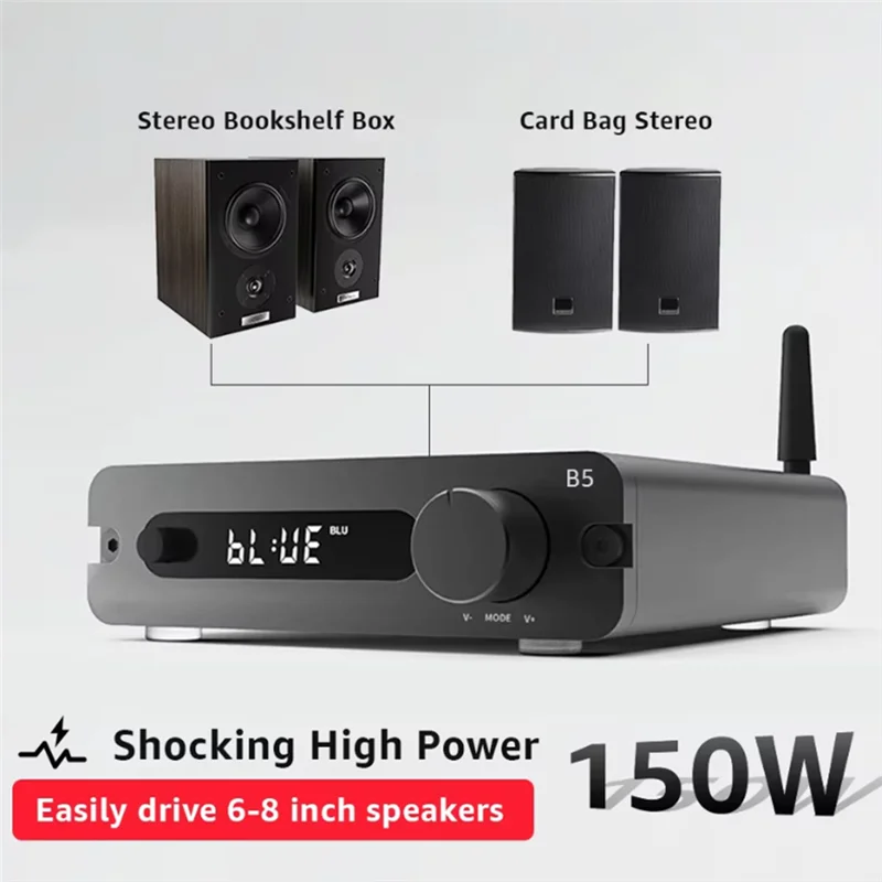 

B29C-B5 100W* 2 ESS9018K2M Audiophile Class D Digital Amplifier Home Bluetooth Power Amplifier 192K/32Bit