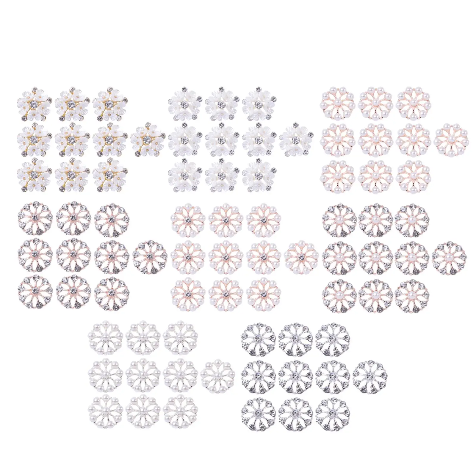 

10x Flower Flatback Embellishments DIY Crafts Wedding Hair Center Craft Clothing Decorations Invitations Jewelry Making