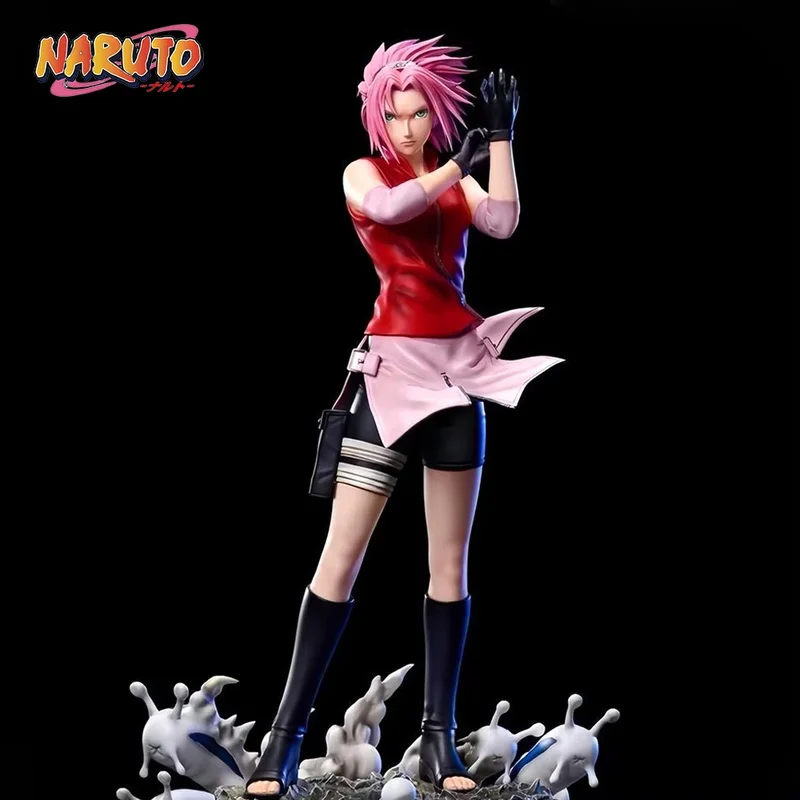 27,5cm/10,83 Zoll Anime NARUTO Figur Haruno Sakura Actionfiguren PVC-Statue Desktop-Ornament Sammlermodell Spielzeug Geschenke