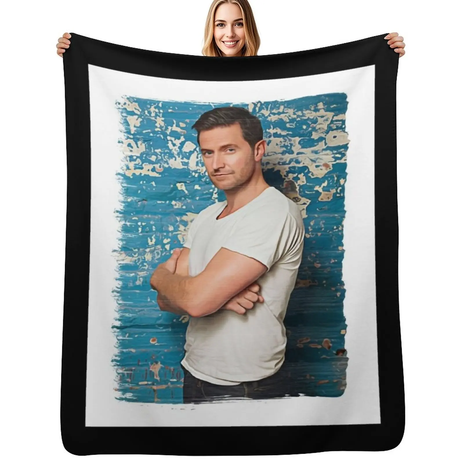 

Music Retro Richard Armitage Paint Splash Cool Graphic Gift Throw Blanket for sofa Softest Bed Fashionable Travel Blankets