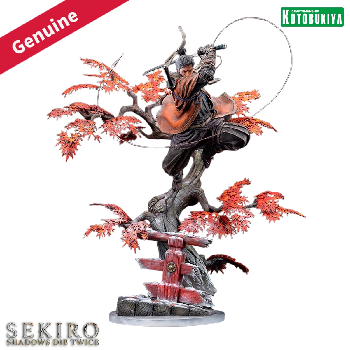 

Оригинальная подлинная Kotobukiya, предварительно окрашенная Sekiro: Shadows Die Twice Sekiro 1/7 H = 420 мм, модель игрового персонажа, коллекция фигурок