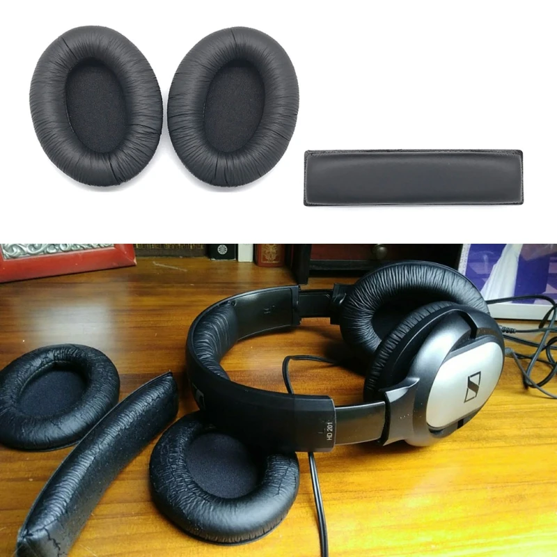 1Pair Ear Pads Cushion Cover Earpads for Senn-heiser HD201 HD201S HD206 HD180