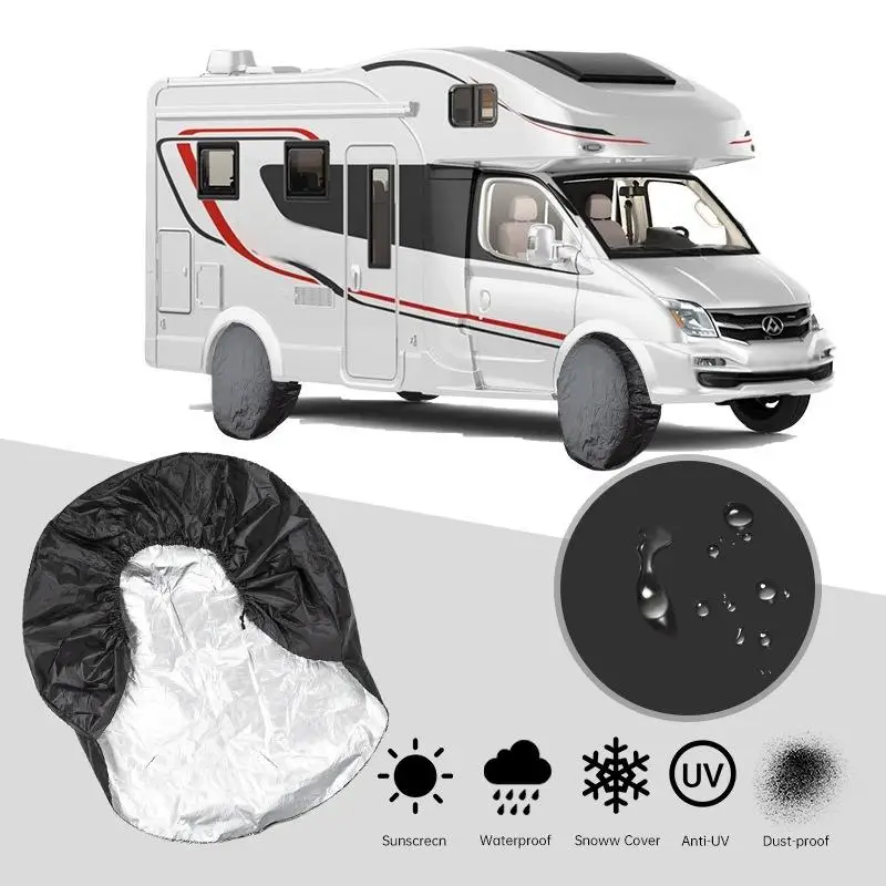Caravan Camper Tyre Protector Car Universal Sunproof Spare Tire Cover Dustproof Waterproof Durable Vehicle Tyre Protection Cover