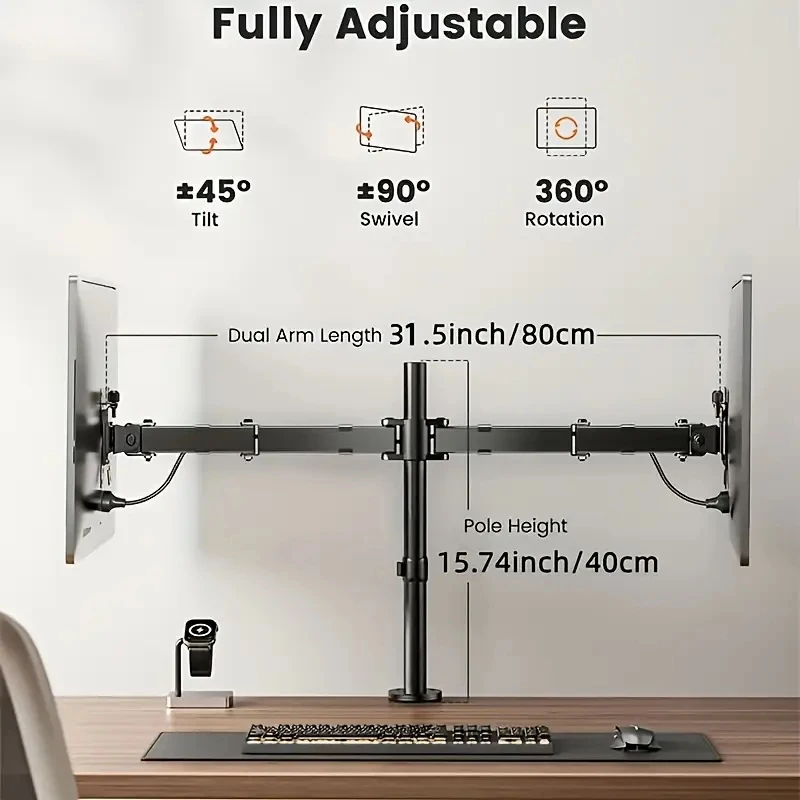 Dual Monitor Stand for 14-27
