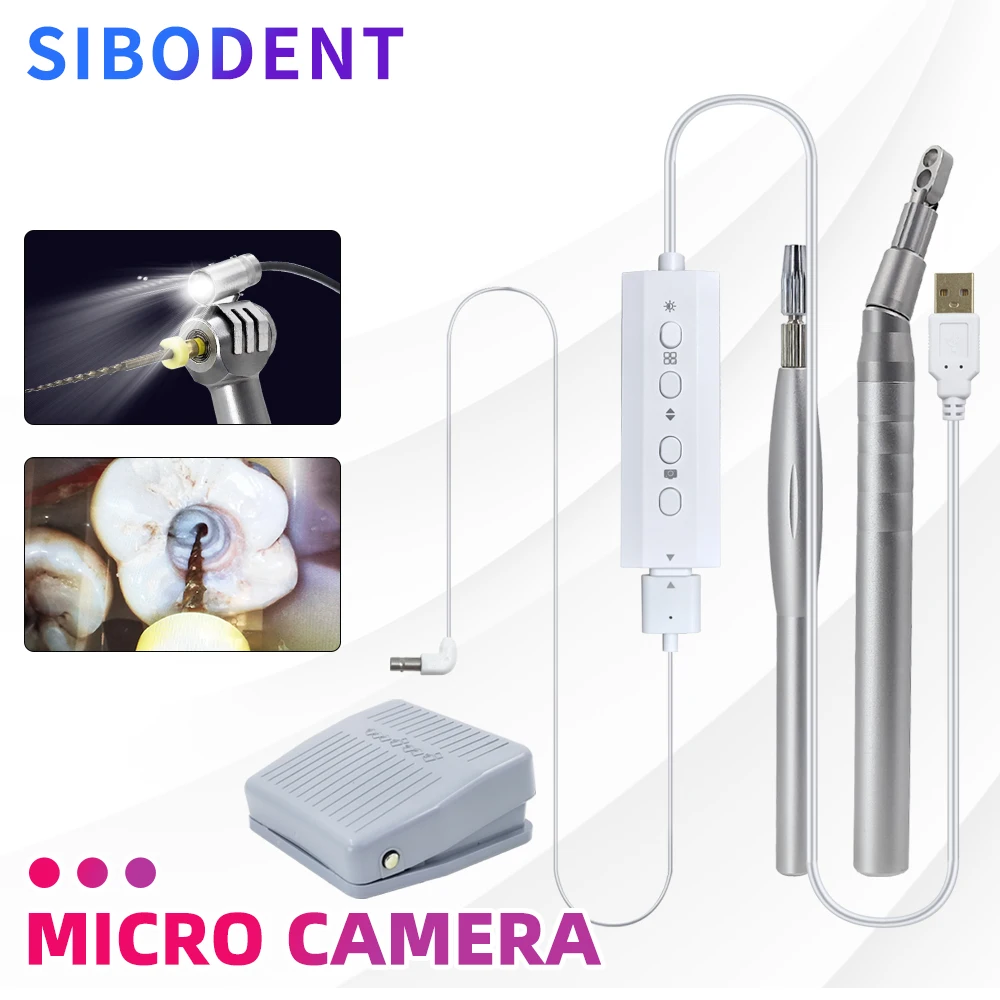 LED Dental Digital Micro Intra Oral Camera Wifi Foot Control HD Visual Camera Endoscope for Root Canal Treatment Dentist Clinic