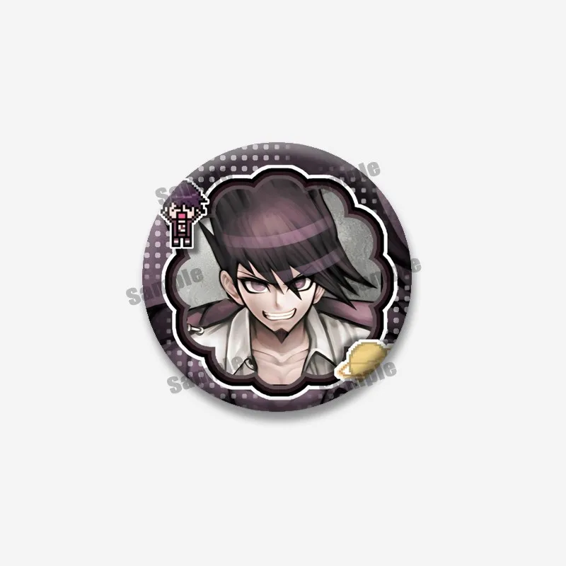 Anime-Spiel Danganronpa Runde Broschen Naegi Makoto Kirigiri Kyoko Maizono Sayaka Cartoon-Abzeichen Taschen-Jeans-Anstecknadeln Schmuckgeschenk – Detail 10