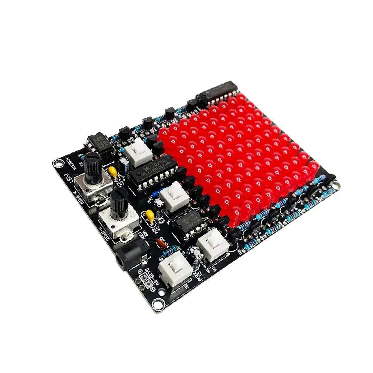 DIY LED Follow Spot Soldering Kit,DC 4.5-9V,X/Y Axis Dynamic Light,81 Red LED,Electronics STEM Learning Project for Hobbyists