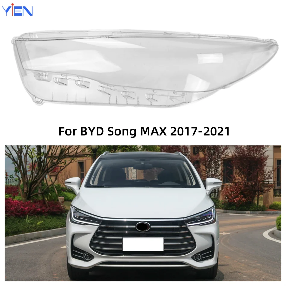 

For BYD Song MAX 2017 2018 2019 2020 2021 Car Accsesories Polycarbonate High Gloss Fully Transparent Dust Cover For Headlights