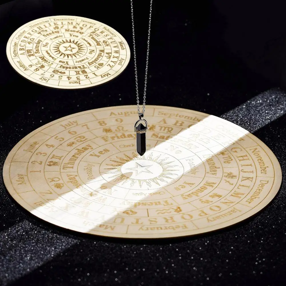 Metaphysical Message Board Burr-free Wooden Ouija Board Anti-deformed Long-lasting Divination Metaphysical Message Board