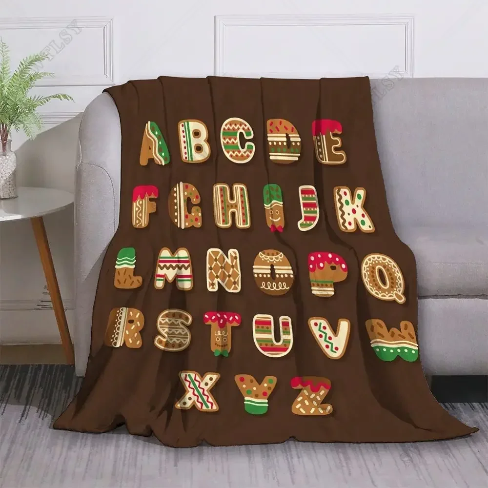 Alphabet Lore Flannel Throw Blanket Anime Cartoon Super Soft Micro Suitable for Sofa Living Room Throws All Season Lightweight