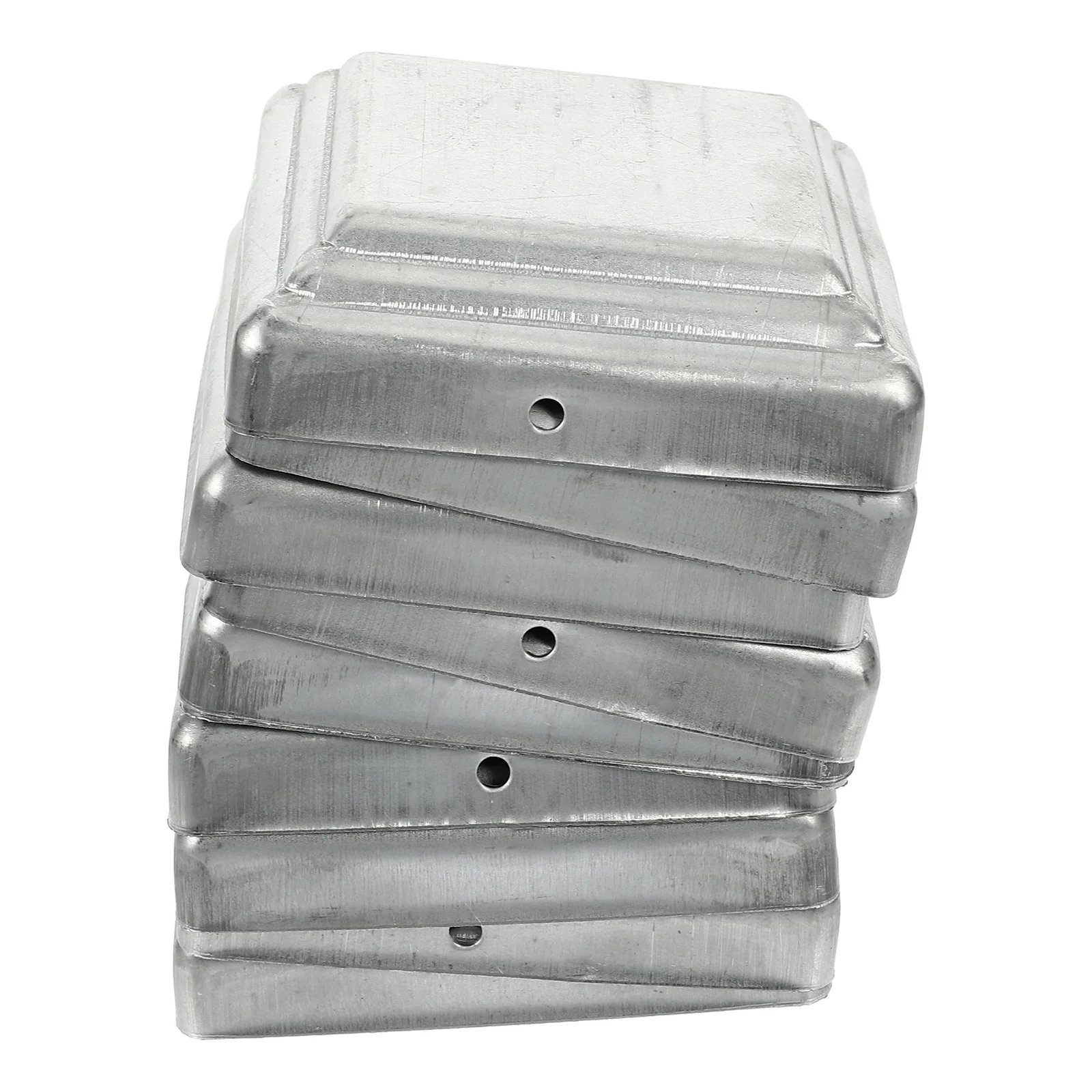 

10pcs Fence Post Caps 100x100 Square Decorative Baluster Outdoor Zinc Steel Post Toppers Protective Finials