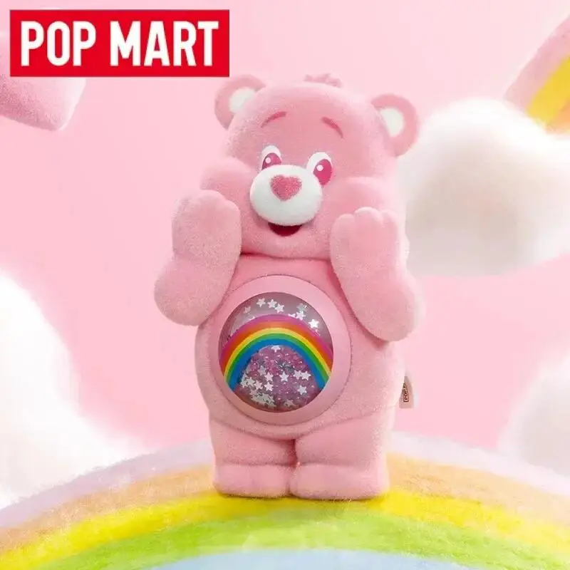 

POP MART Care Bears, красочные объятия серии, слепая коробка, игрушки, милая аниме-фигурка, сюрприз, загадочная коробка, коллекция украшений для кукол