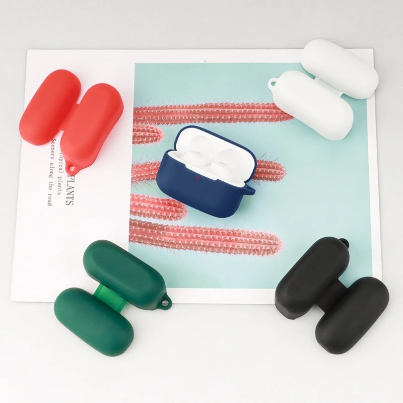 Caja para auriculares, almacenamiento para auriculares, soporte para auriculares con mosquetón, duradero, triangulación de