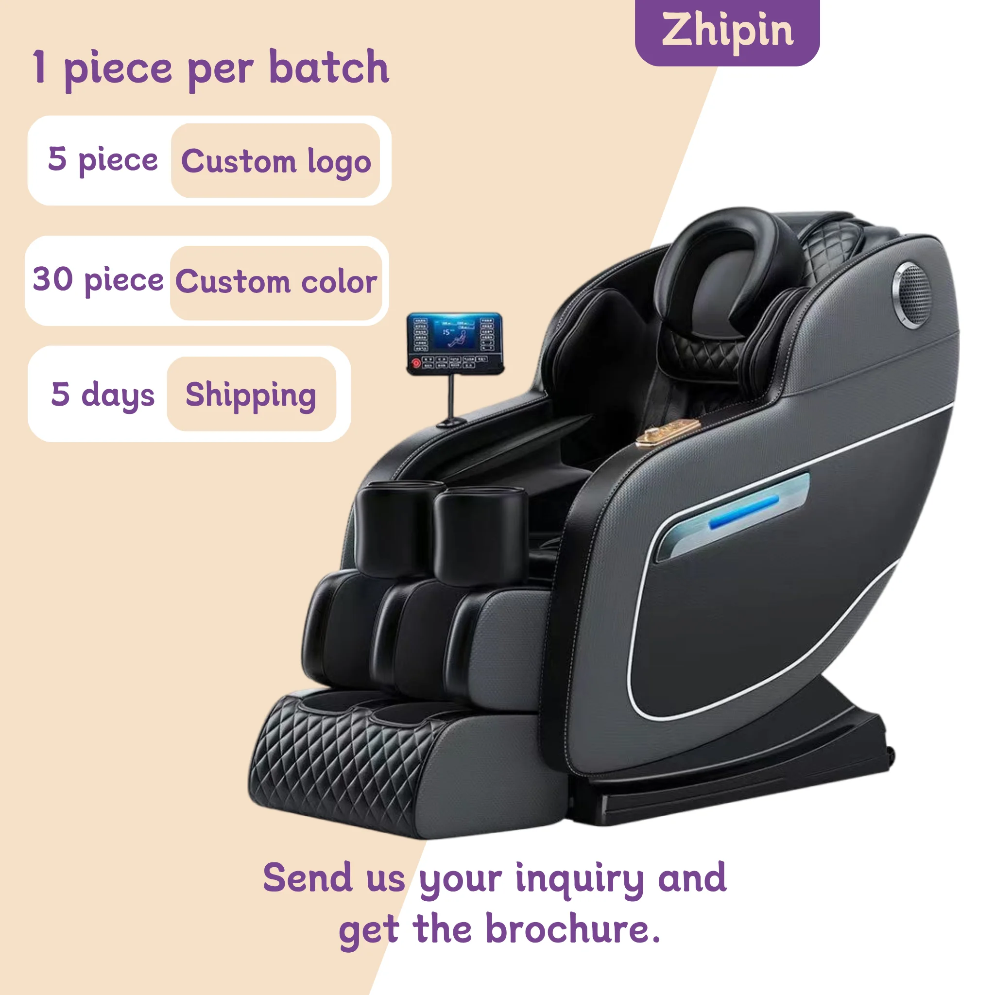 Zhipin 2026 Hot Selling Silla Masaje Massage Chair Recliner Massagesessel Shiatsu Massage Chair 3d Massage Chair