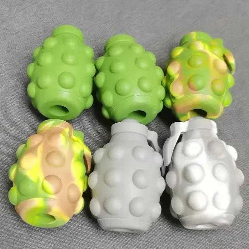 Silicone Hand Grip Strength Ball, 3D Bubble, Lançamento de Música e Descompressão, Lei Pinch, Brinquedo Interativo Infantil, Granada