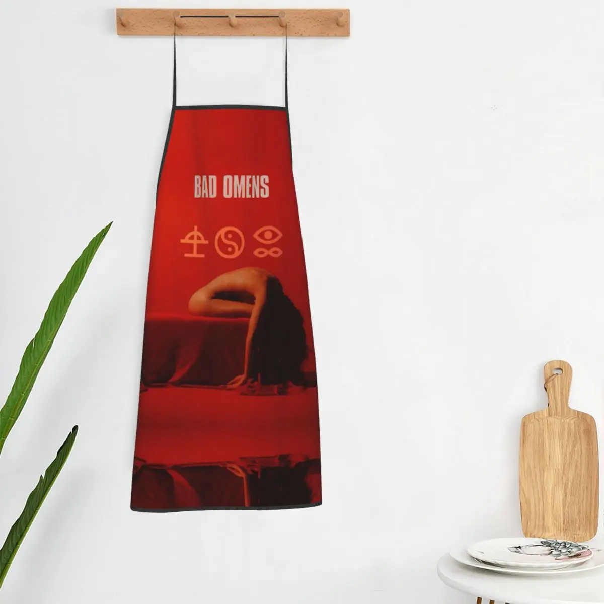 Custom Unisex Vintage B-Bads Brand O-Omenes Kitchen Chef Cooking Baking Apron Men Women Tablier Cuisine for Painting