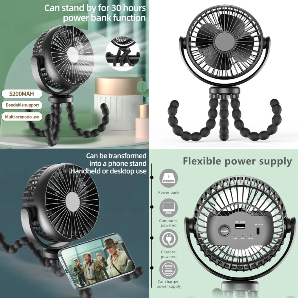 

all operation versatile summer Mini this With Stay Small compact, its and long sleek and powerful, Octopus with Fan. silent cool