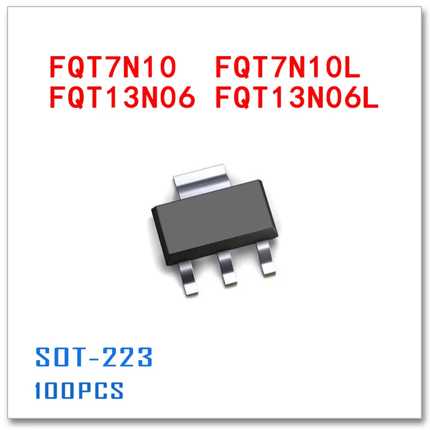 "smd FQT7N10 FQT7N10L FQT13N06 FQT13N06L 100 шт. 60 В 100 В 1,7 А 2,8 А sot223 N-канальный PDF от интерьерный МОП-транзистор электронный транзистор