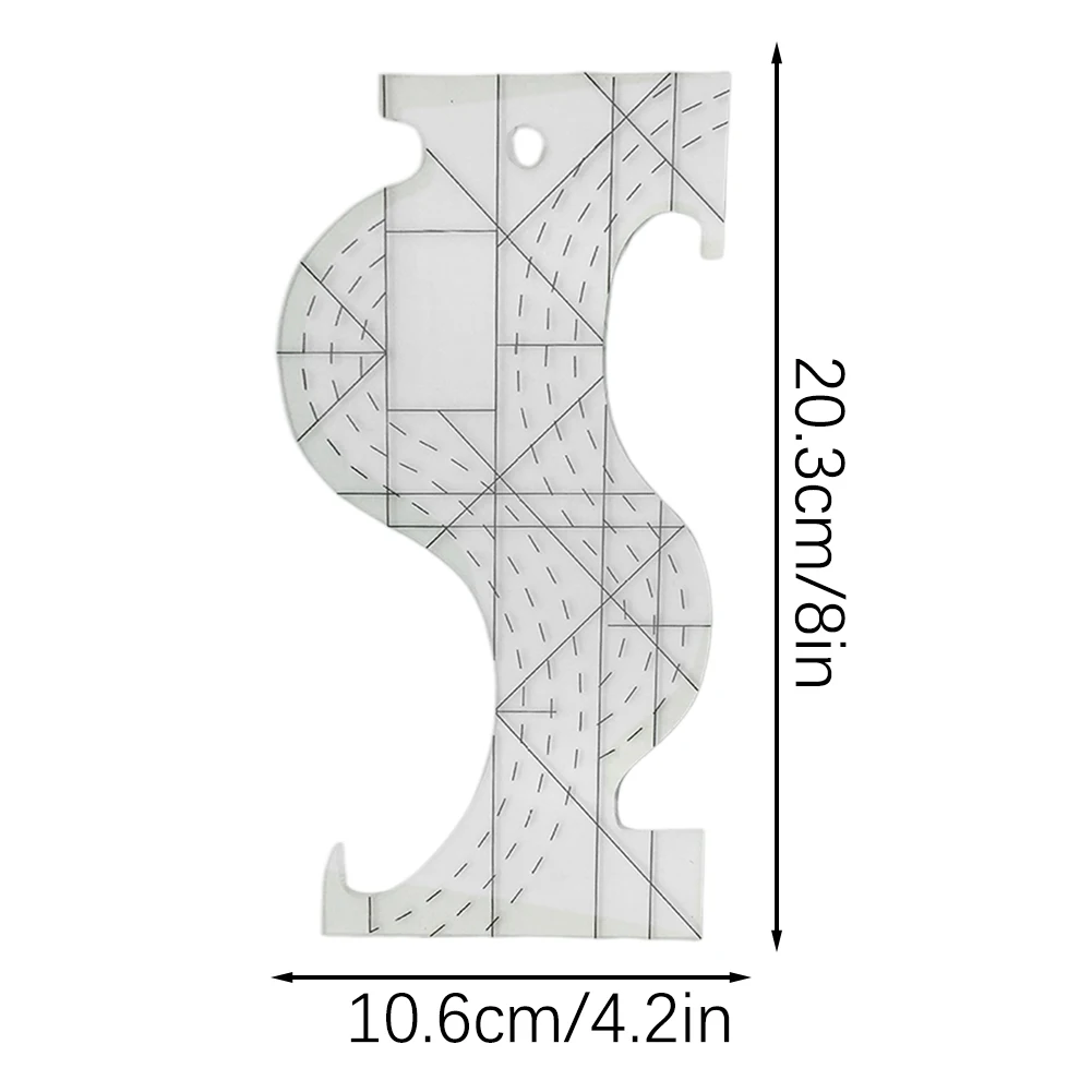 Multi functional special-shaped sewing and splicing ruler, acrylic ruler, sewing ruler template splicing tool