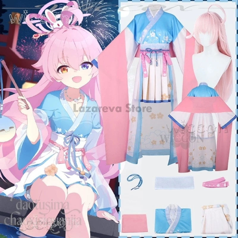 

Adults costume Takanashi Hoshino Chinese Styles Hanfu Anime Costumes Kawaii Blue Pink Dress Sweet Lolita Christmas Halloween car