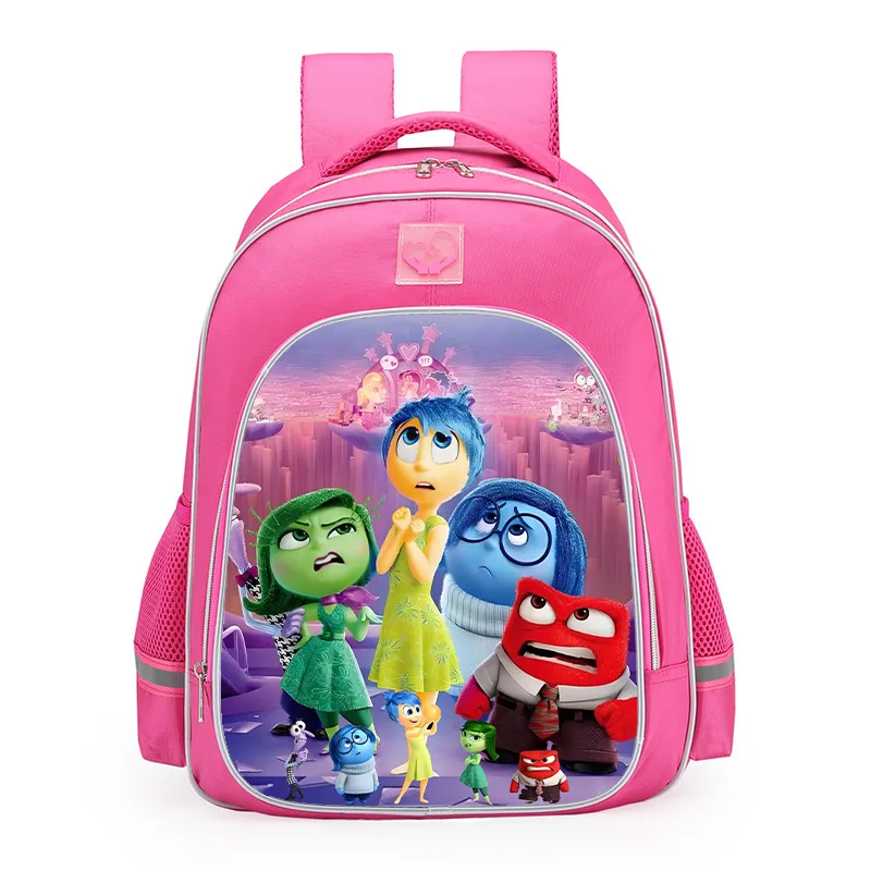 Fashion New Inside Out Print Joys Pink School Shoulders Bags Backpack High Capacity Children Book Storage Bag Kids Birthday Gift